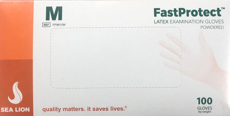 FastProtect Latex Powdered Examination Glove