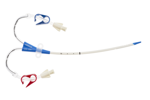 Arrow You-Bend™ Two-Lumen Hemodialysis Catheterization Set with Blue FlexTip®