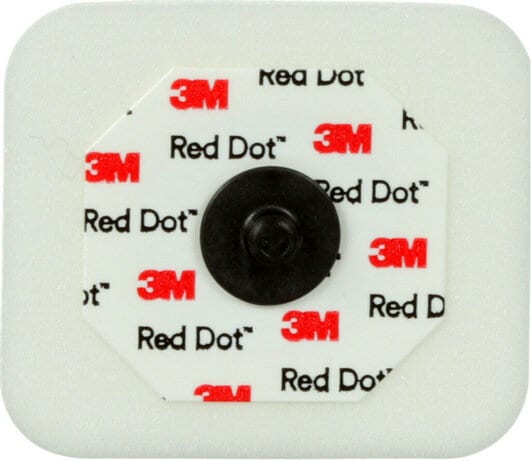 3M™ Red Dot™ ECG Monitoring Electrodes, 2570, Radiolucent, Foam