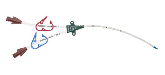 Arrow Pediatric Two-Lumen Hemodialysis Catheterization Set with Blue FlexTip®