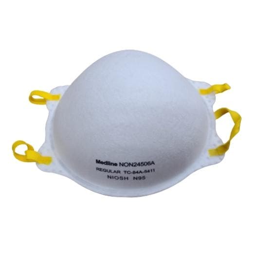 Medline NIOSH approved N95 Cone Particulate Respirator Face Mask