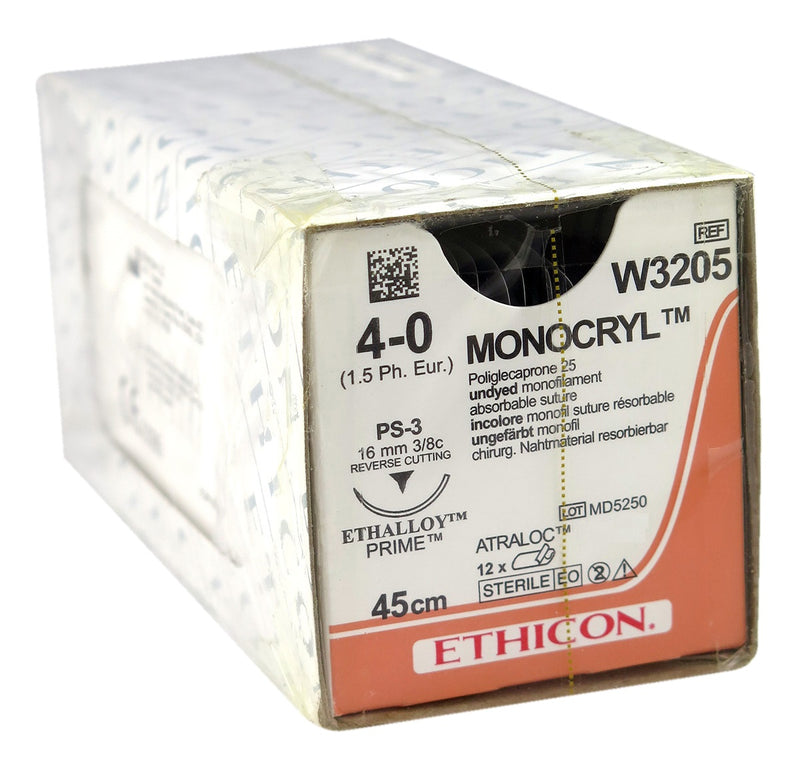 ETHICON Monocryl 4/0 Suture