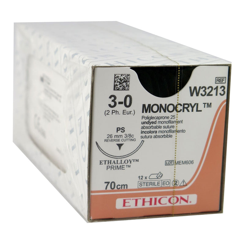ETHICON Monocryl 3/0 Suture
