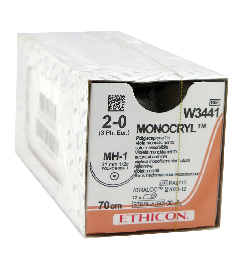 ETHICON Monocryl 2/0 Suture
